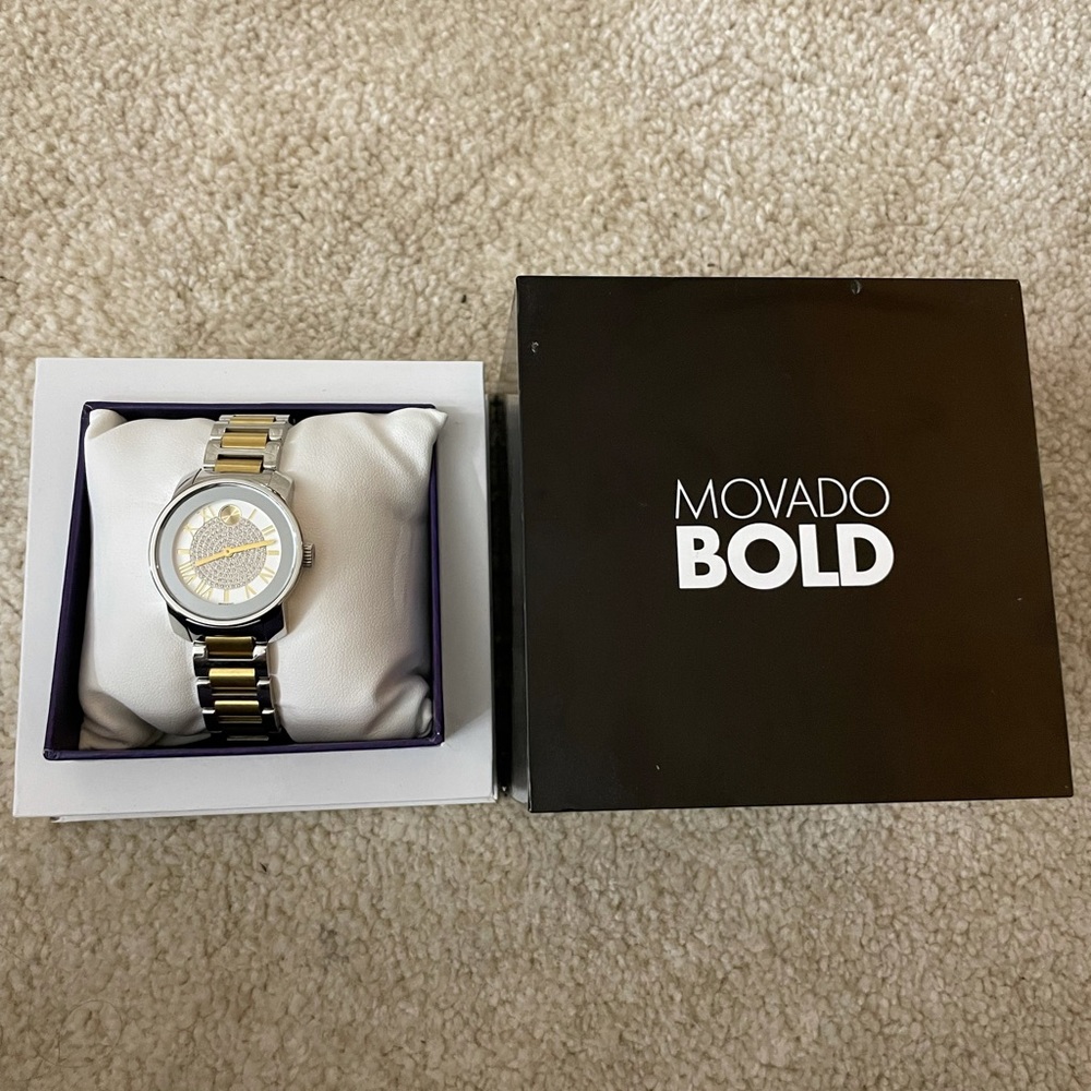 Movado Bold Gold Luxe Two-Tone Watch